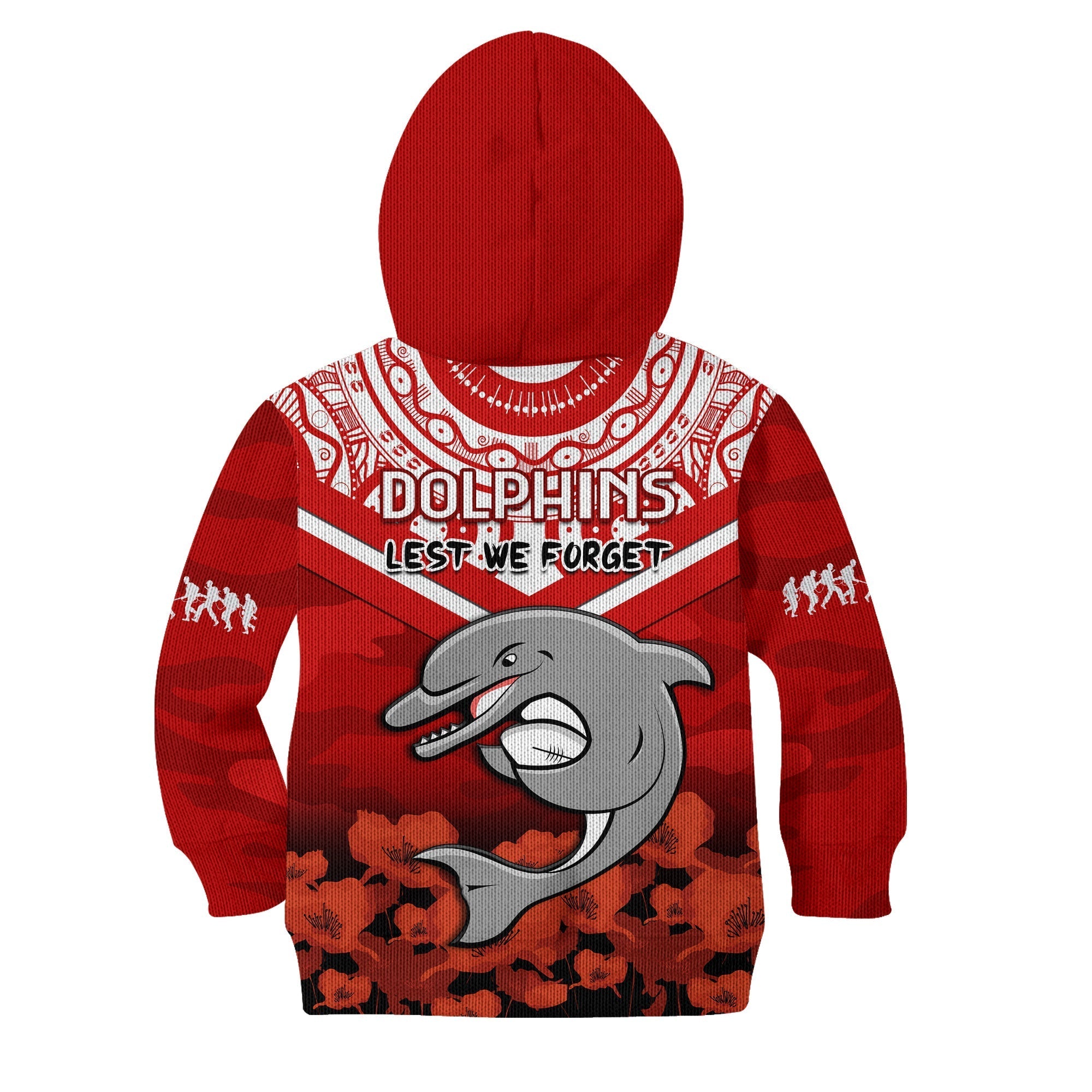 dolphins-rugby-anzac-2023-hoodie-kid-dots-poppy-mix-camouflage-lest-we-forget