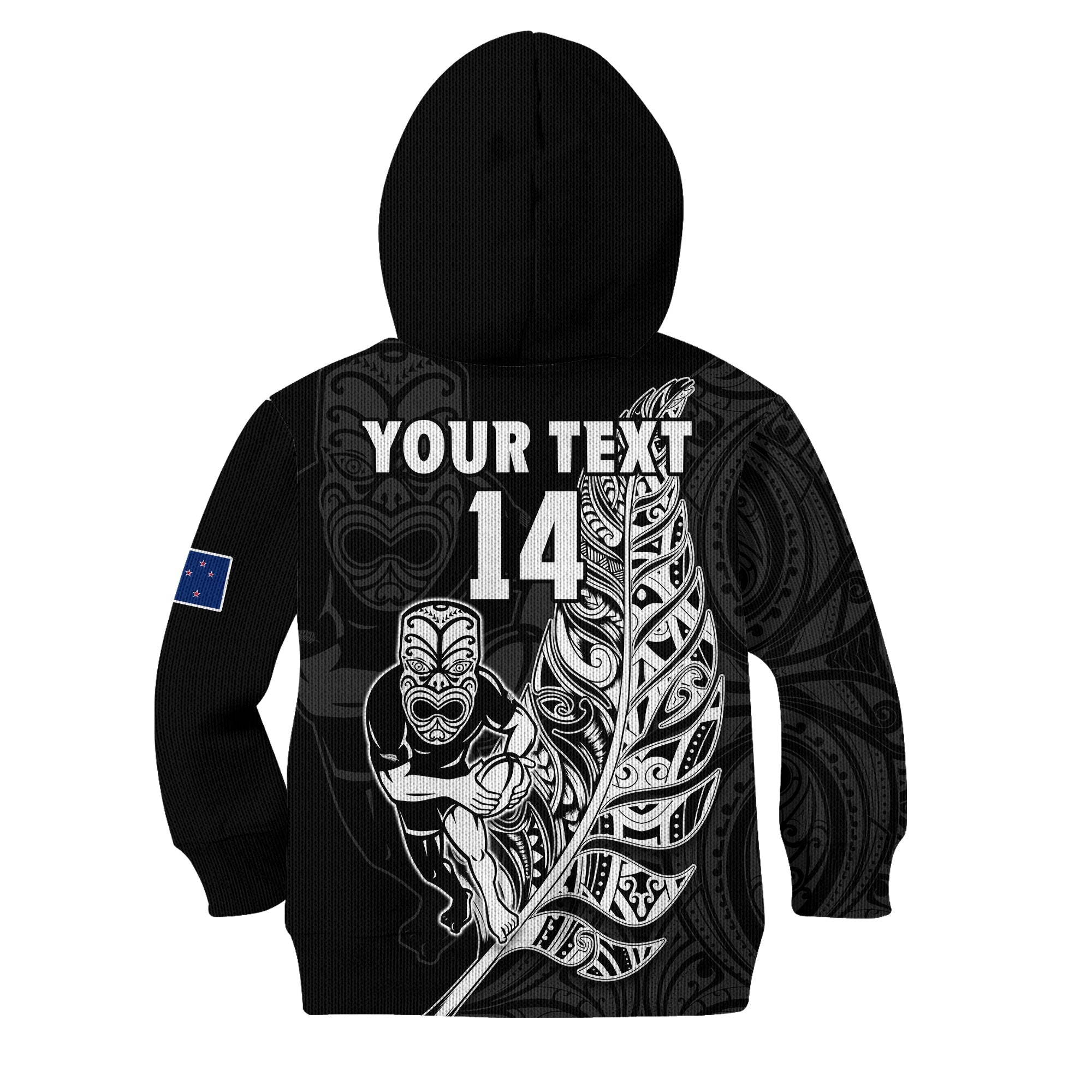custom-text-and-number-new-zealand-tiki-rugby-hoodie-kid-nz-warriors-fern-maori-style
