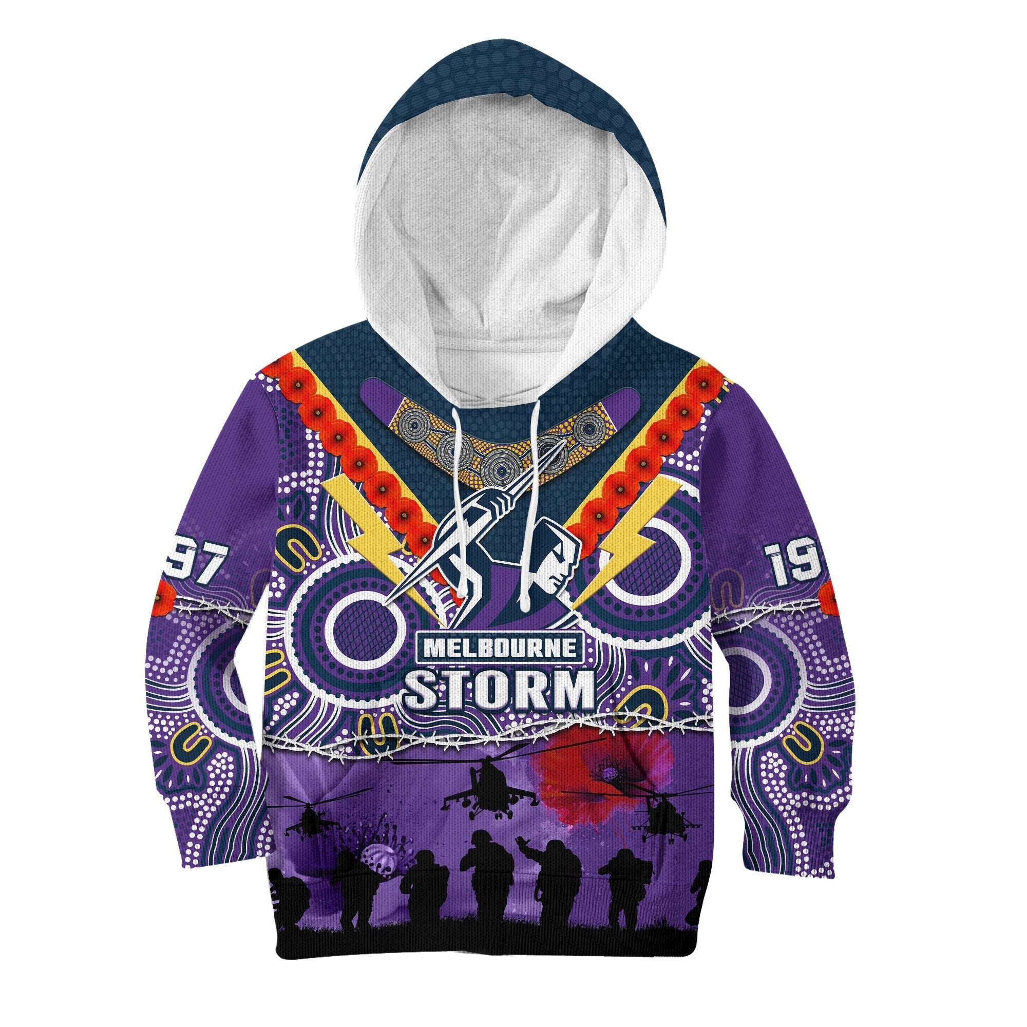 melbourne-storm-rugby-anzac-hoodie-kid-indigenous-poppy-australian-army