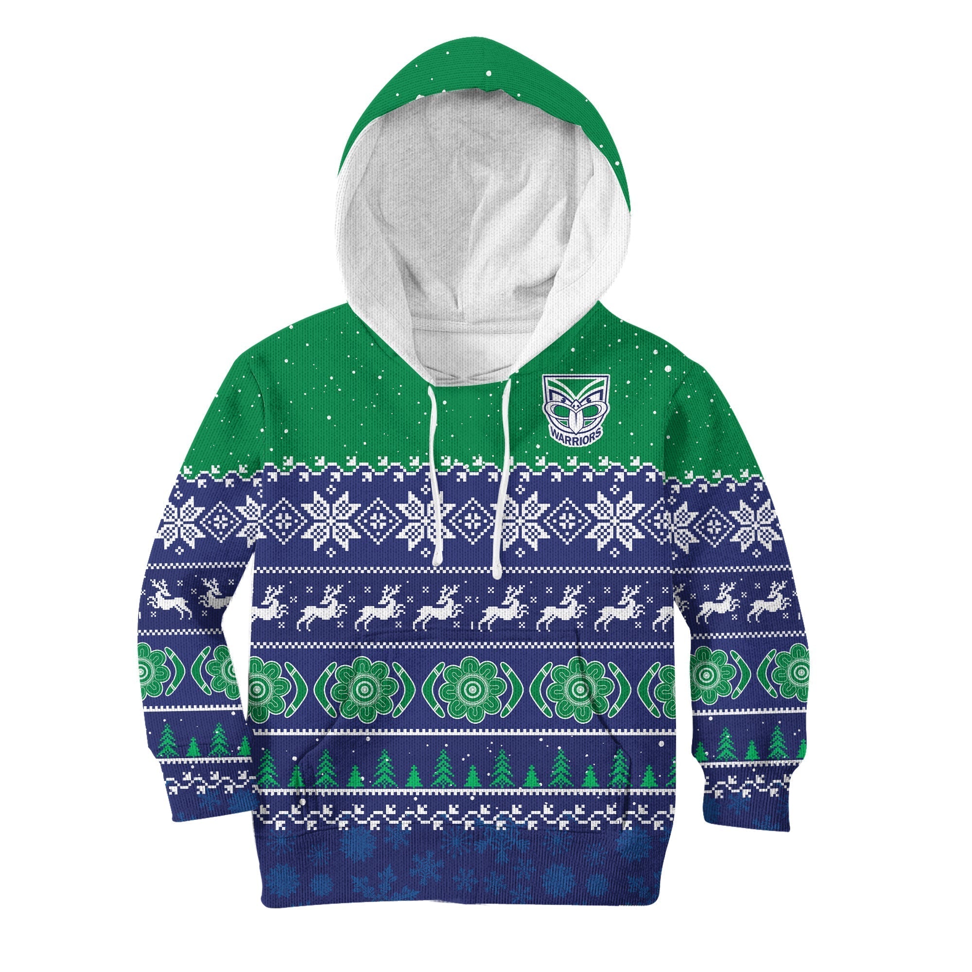 custom-personalised-warriors-rugby-hoodie-kid-new-zealand-indigenous-merry-christmas