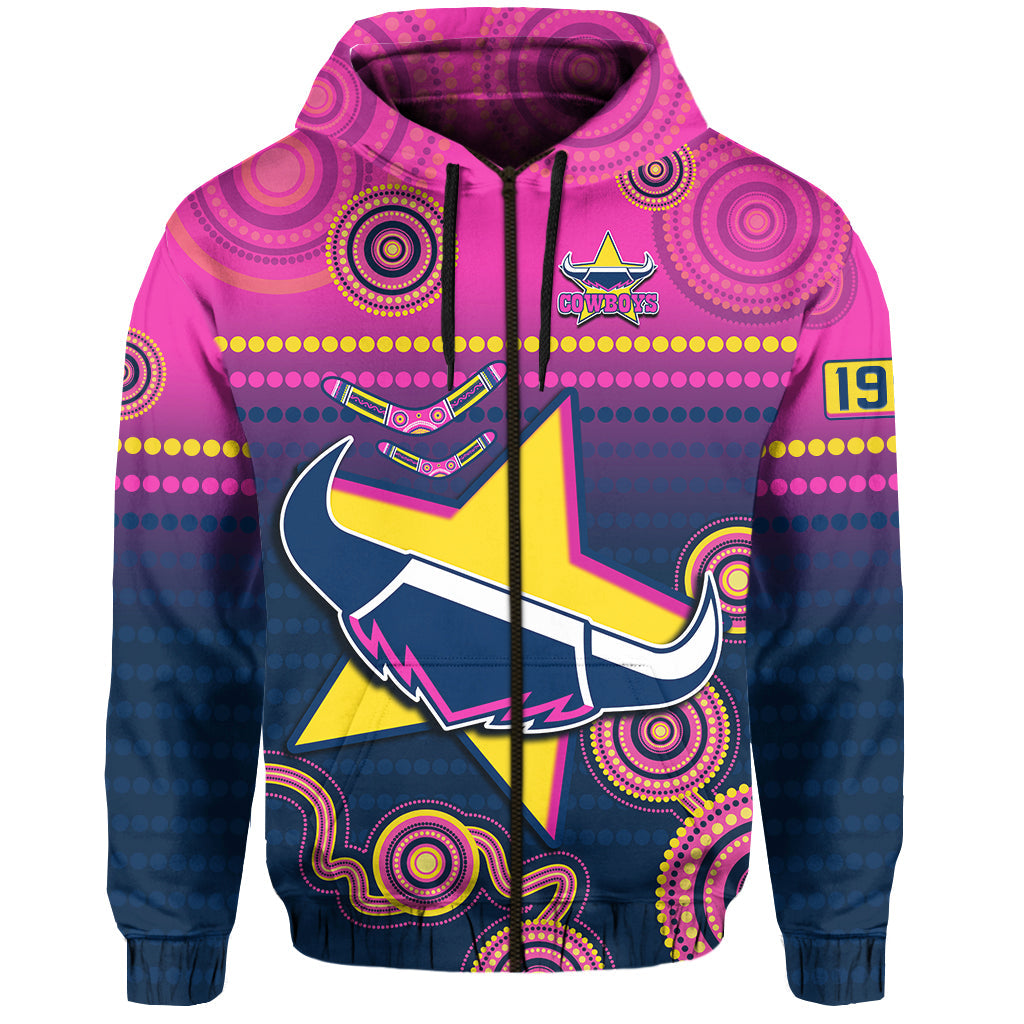 Cowboys Rugby Hoodie Aboriginal Go Premiers North Queensland LT13 - Vibe Hoodie Shop