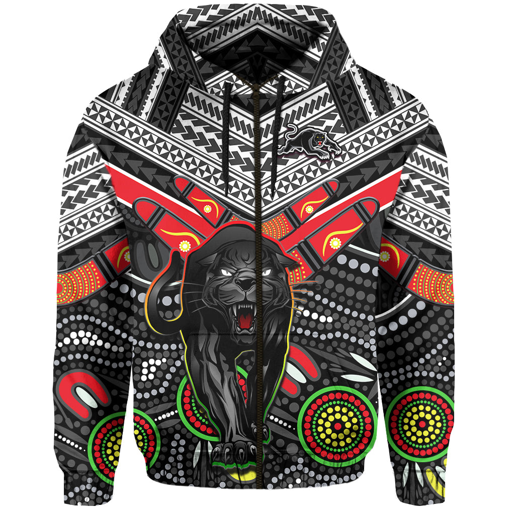 Panthers Rugby Hoodie Aboriginal and Polynesia Penrith The Riff LT13 - Vibe Hoodie Shop
