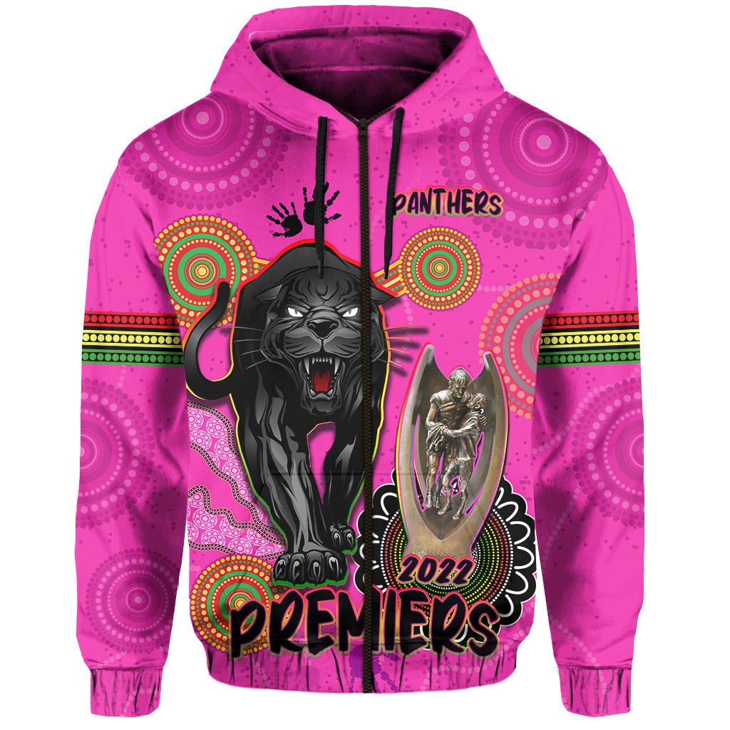 Panthers Hoodie Aboriginal Premiers 2022 We Are The Champions With Trophy LT13 - Vibe Hoodie Shop