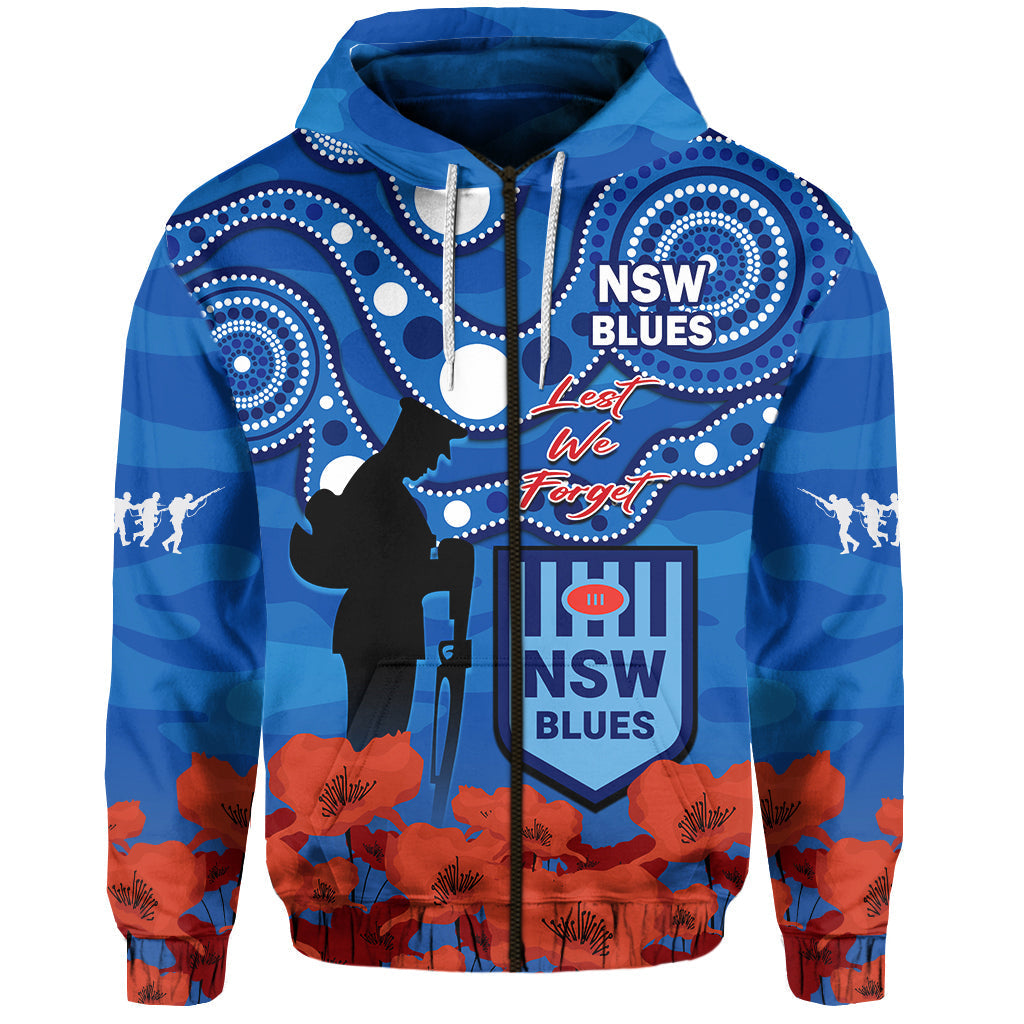 Blues Rugby ANZAC 2023 Hoodie NSW Aboriginal Mix Poppy Camouflage - Vibe Hoodie Shop