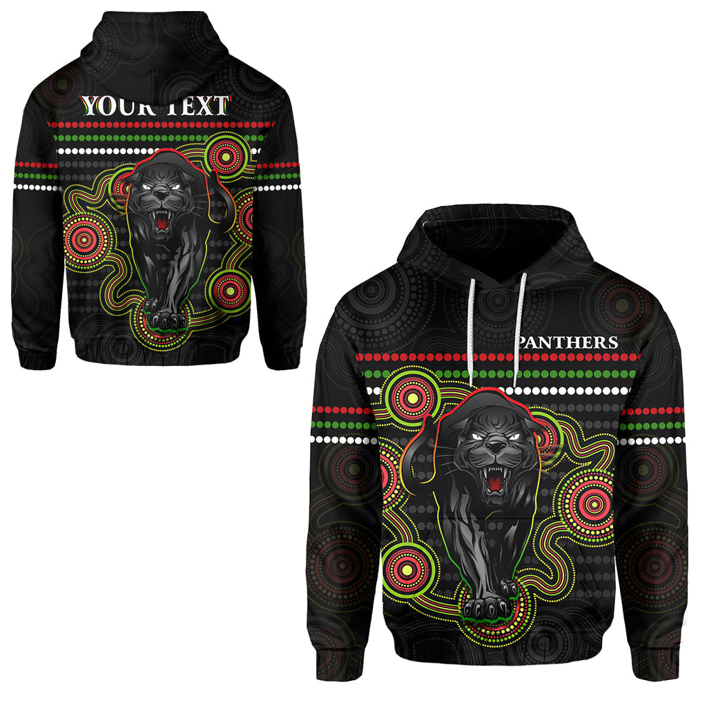 (Custom Personalised) Panthers Indigenous Hoodie Version Black Alternate LT13 - Vibe Hoodie Shop
