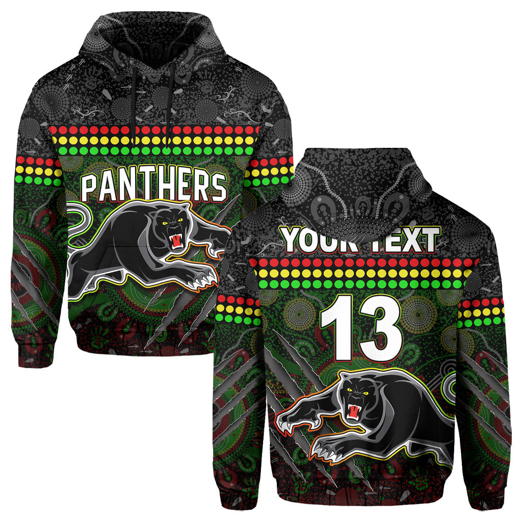 Custom Text and Number Panthers Hoodie Premiers 2022 Aboriginal LT13 - Vibe Hoodie Shop