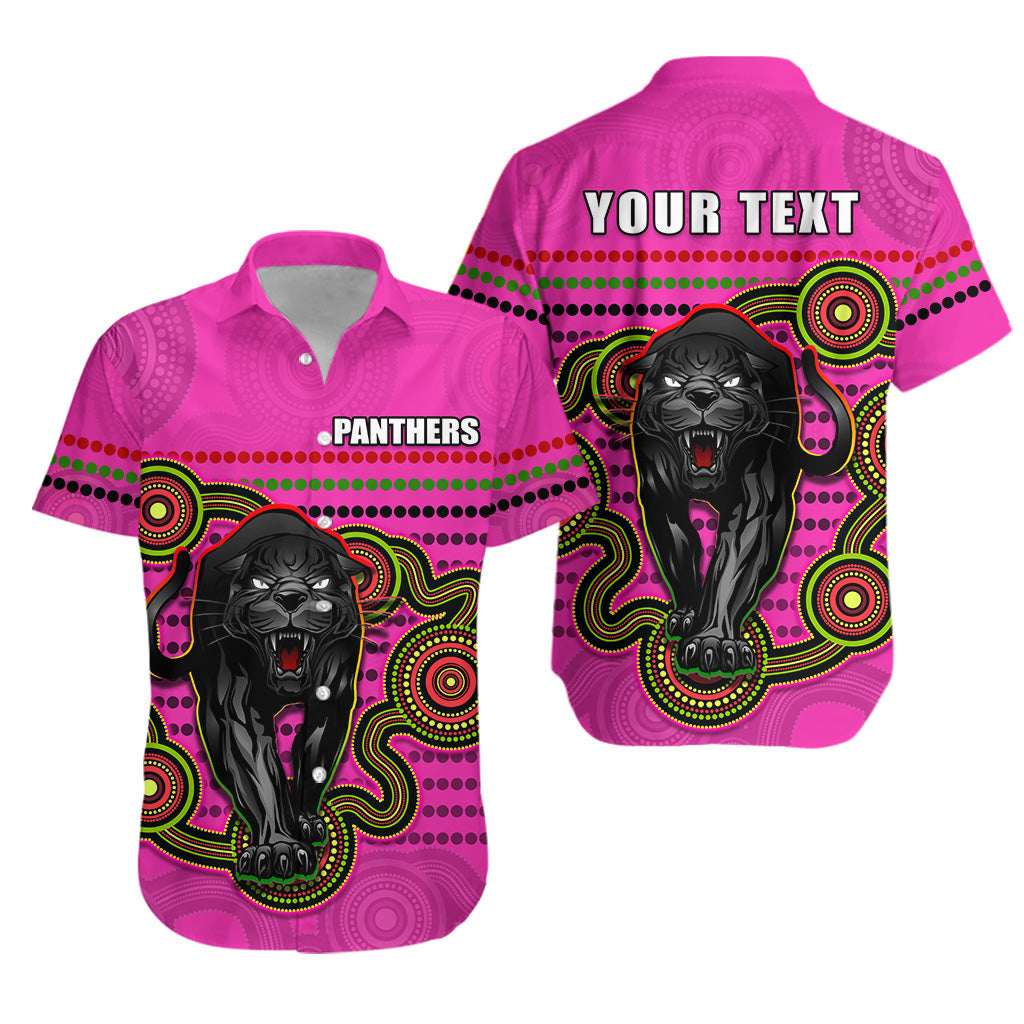 (Custom Personalised) Panthers Indigenous Hawaiian Shirt Version Pink Alternate - Vibe Hoodie Shop