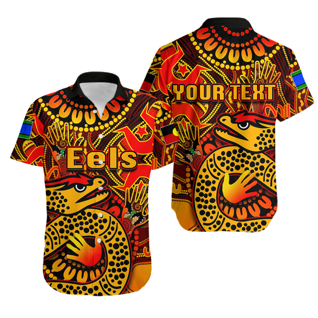 (Custom Personalised) NAIDOC Parramatta Eels Hawaiian Shirt NAIDOC Patterns No.2 - Vibe Hoodie Shop