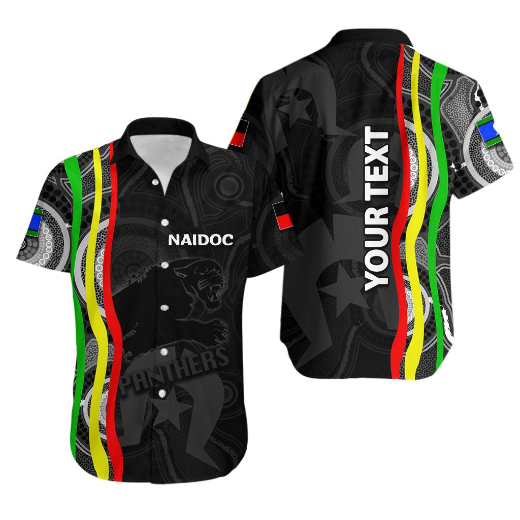 (Custom Personalised) NAIDOC Panthers Hawaiian Shirt Aboriginal - Vibe Hoodie Shop