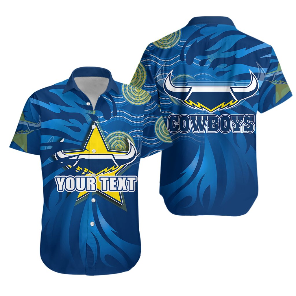 (Custom Personalised) Cowboys Fire Hawaiian Shirt North Queensland - Vibe Hoodie Shop