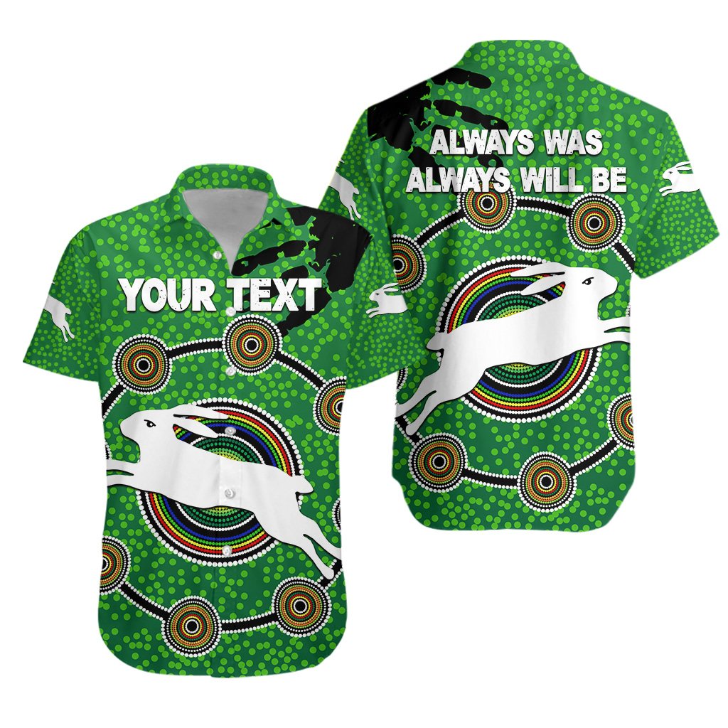 (Custom Personalised) NAIDOC Rabbitohs Hawaiian Shirt Aboriginal Vibes No.1 - Vibe Hoodie Shop