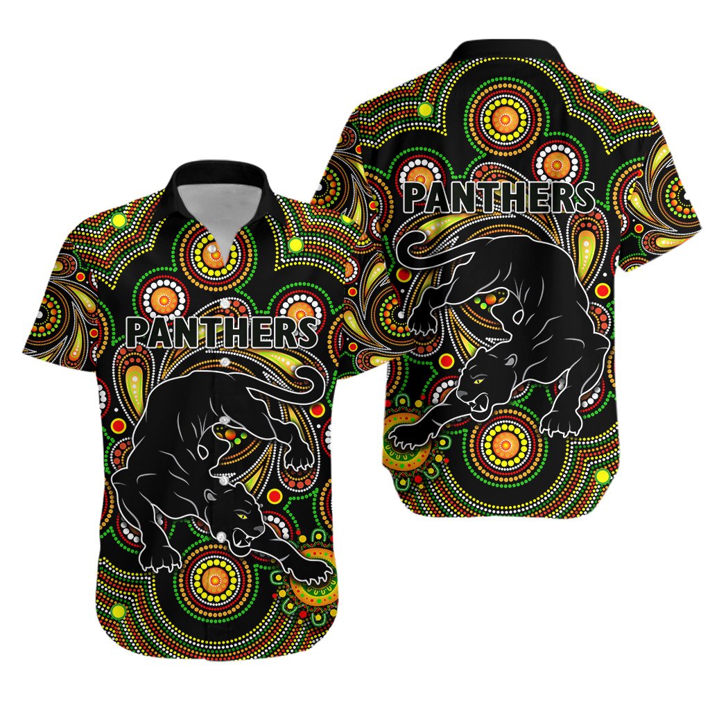 Penrith Hawaiian Shirt Panthers Indigenous Vibes - Vibe Hoodie Shop