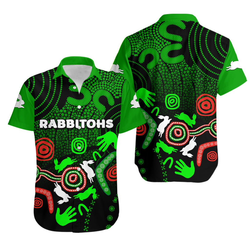 South Sydney Rabbitohs Indigenous Hawaiian Shirt No.2 - Vibe Hoodie Shop