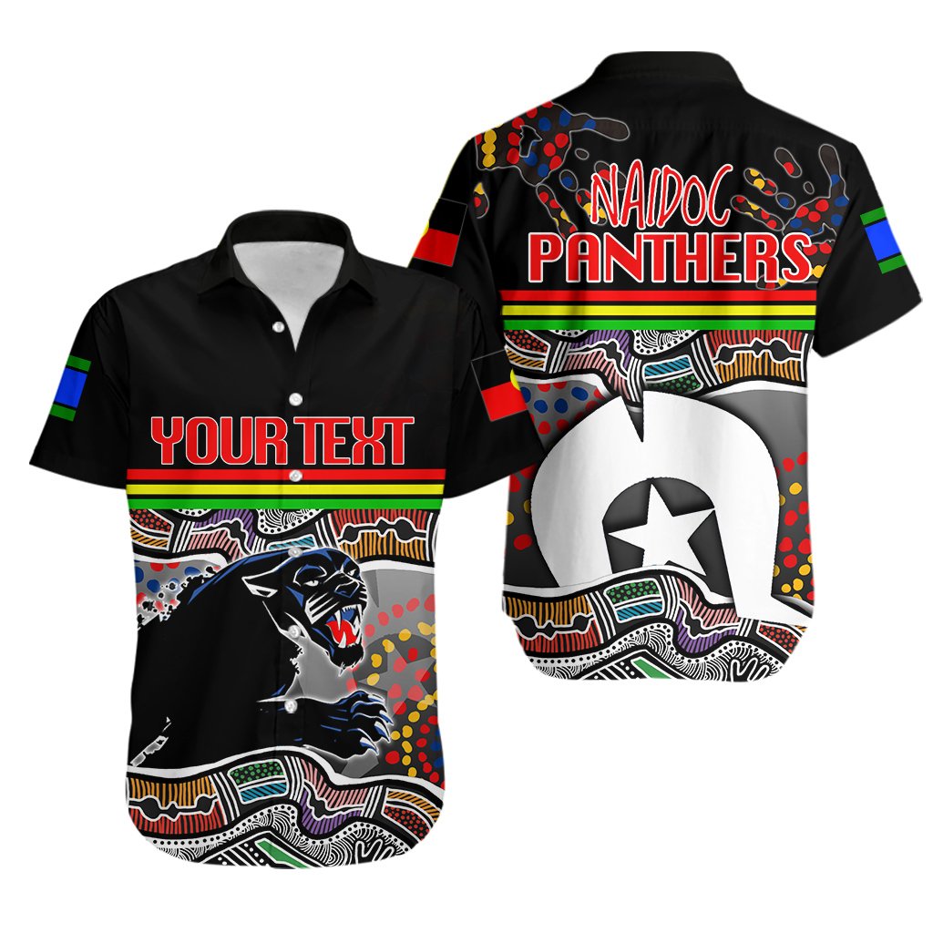 (Custom Personalised) NAIDOC Panthers Hawaiian Shirt Torres Strait Islanders - Vibe Hoodie Shop