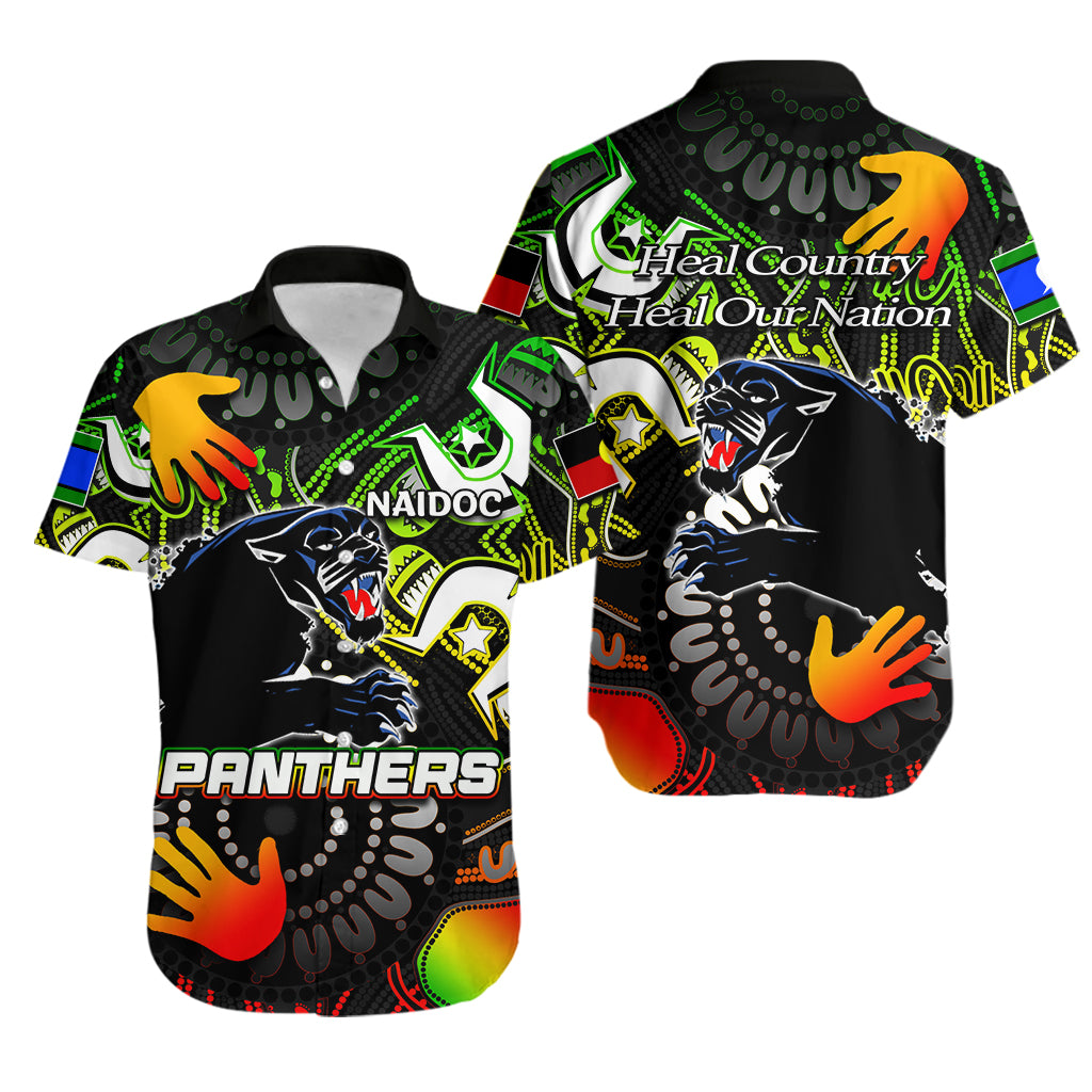 NAIDOC Panthers Hawaiian Shirt NAIDOC Patterns - Vibe Hoodie Shop