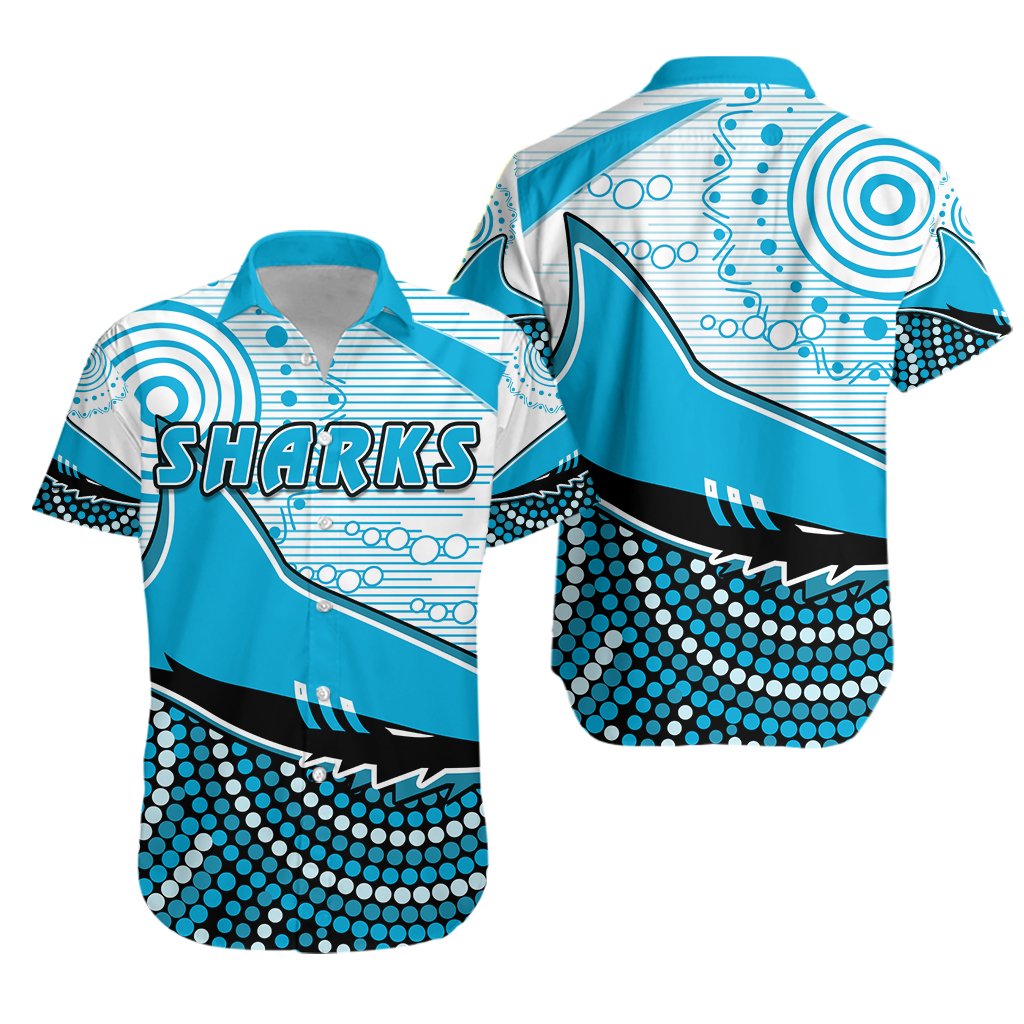 Sharks Hawaiian Shirt Cronulla Indigenous Unique - Vibe Hoodie Shop