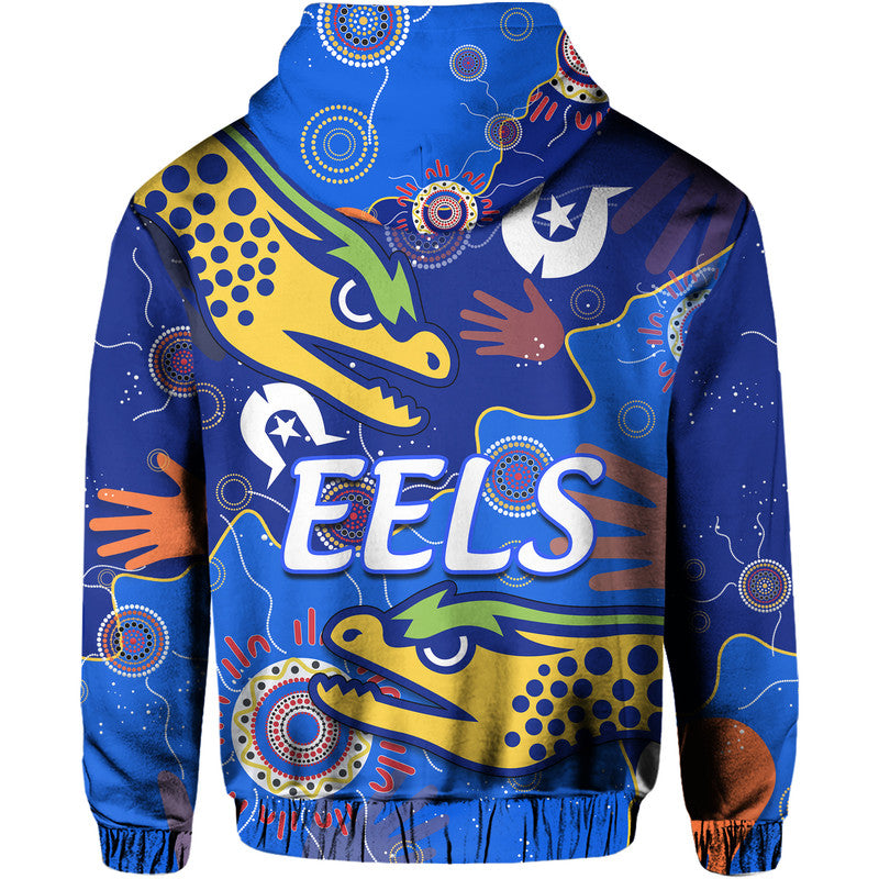 Parramatta Eels NAIDOC Week Zip Up And Pullover Hoodie Torres Strait Eels Aboriginal LT9 - Vibe Hoodie Shop