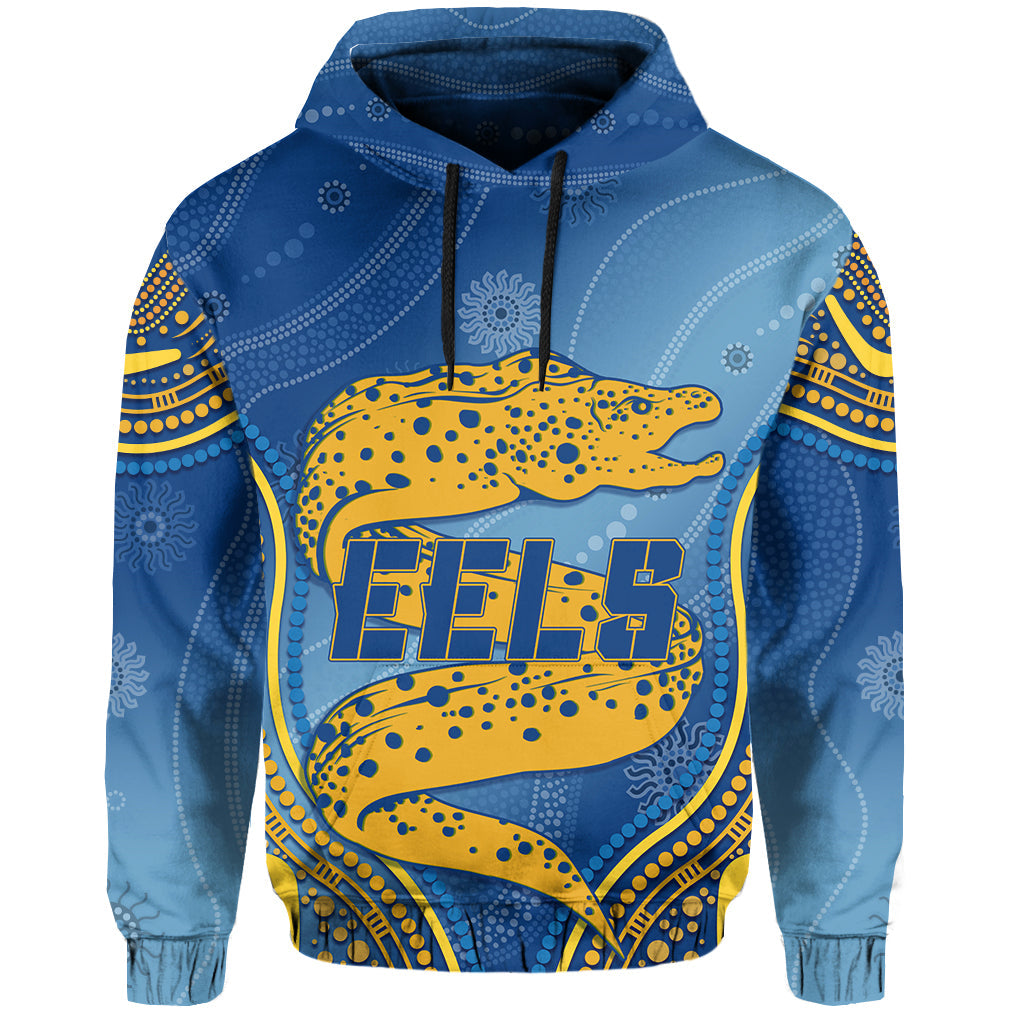 Personalised Parramatta Rugby Eels Hoodie Aboriginal Simple Style LT7 - Vibe Hoodie Shop