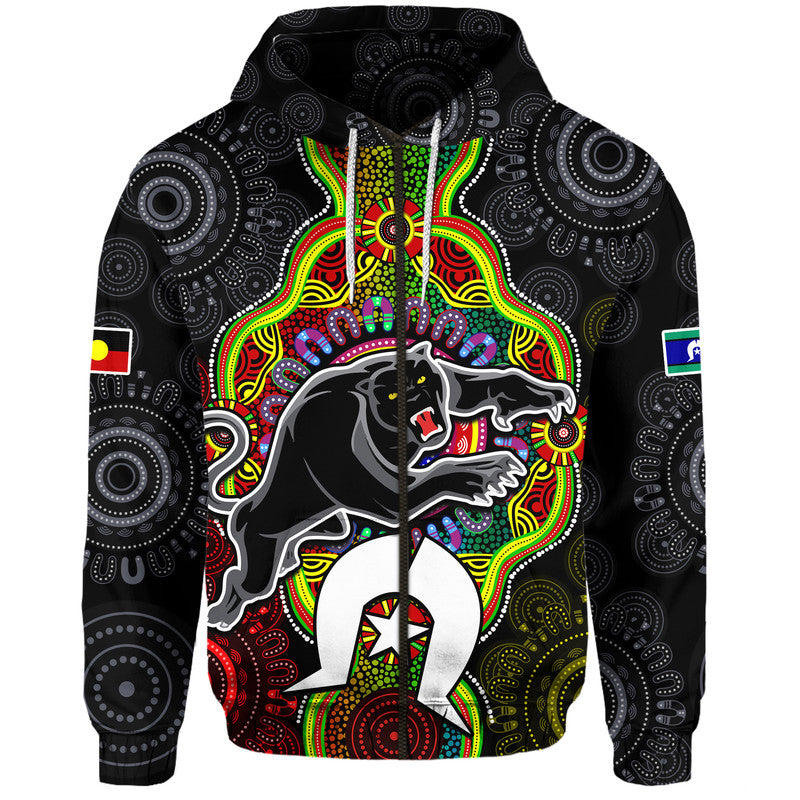 (Custom Personalised) Panthers Rugby NAIDOC Week Zip Up And Pullover Hoodie Indigenous LT9 - Vibe Hoodie Shop