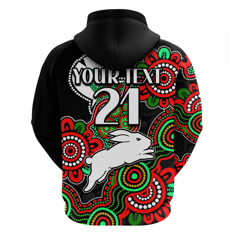 (Custom Personalised) Rabbitohs Rugby Zip Up And Pullover Hoodie NAIDOC Torres Strait For Our Elders LT9 - Vibe Hoodie Shop