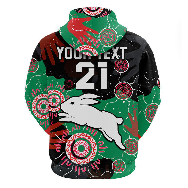 (Custom Personalised) Rabbitohs Rugby NAIDOC 2023 Zip Up And Pullover Hoodie Torres Strait Aboriginal LT9 - Vibe Hoodie Shop