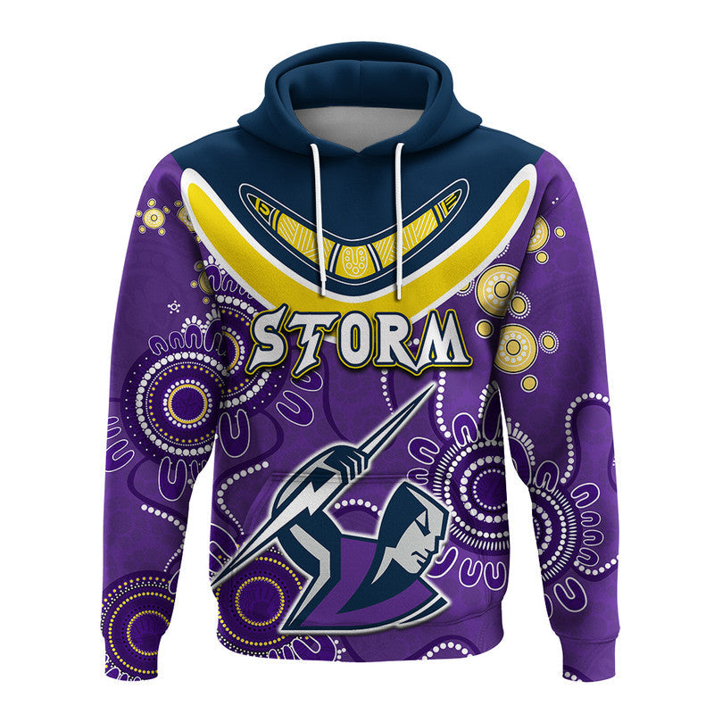 (Custom Personalised) Go Storm Rugby Aboriginal Boomerang Hoodie Jersey  LT6 - Vibe Hoodie Shop