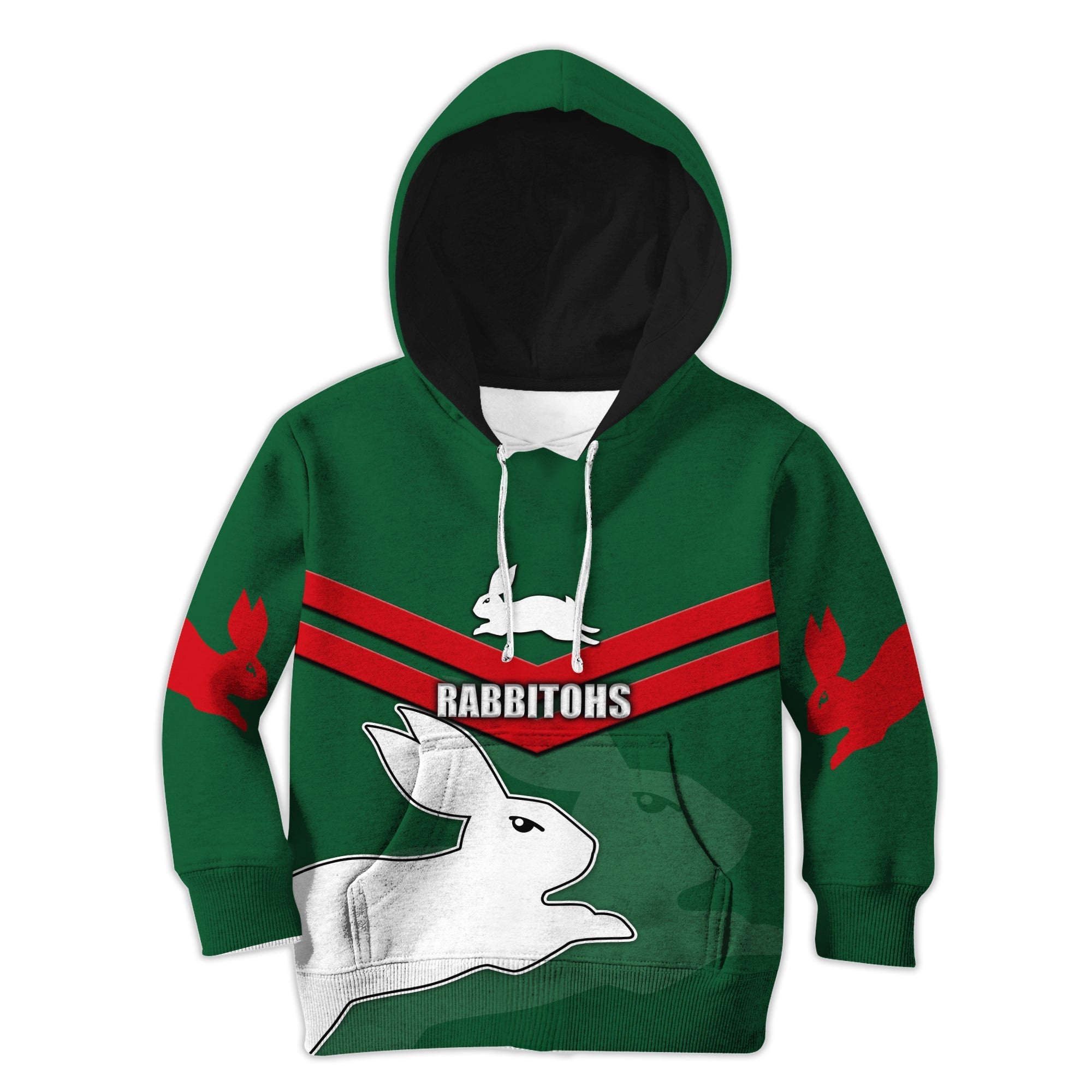 South Sydney Rabbitohs Hoodie KID RLT7 - Vibe Hoodie Shop
