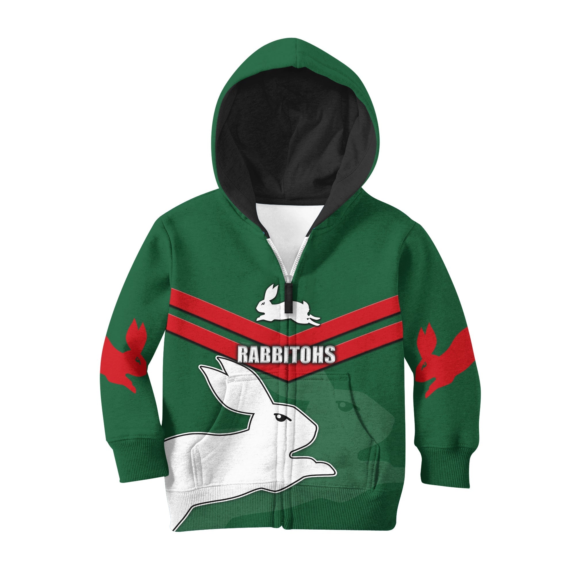South Sydney Rabbitohs Hoodie KID RLT7 - Vibe Hoodie Shop