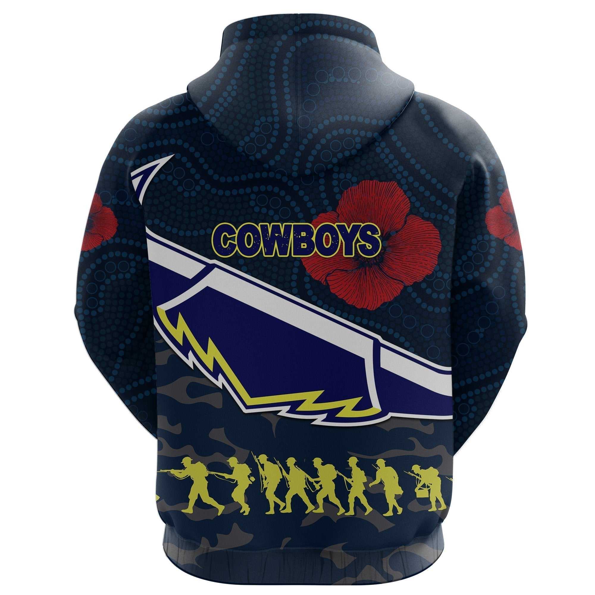 Cowboys Zip Hoodie ANZAC Country Style - Vibe Hoodie Shop