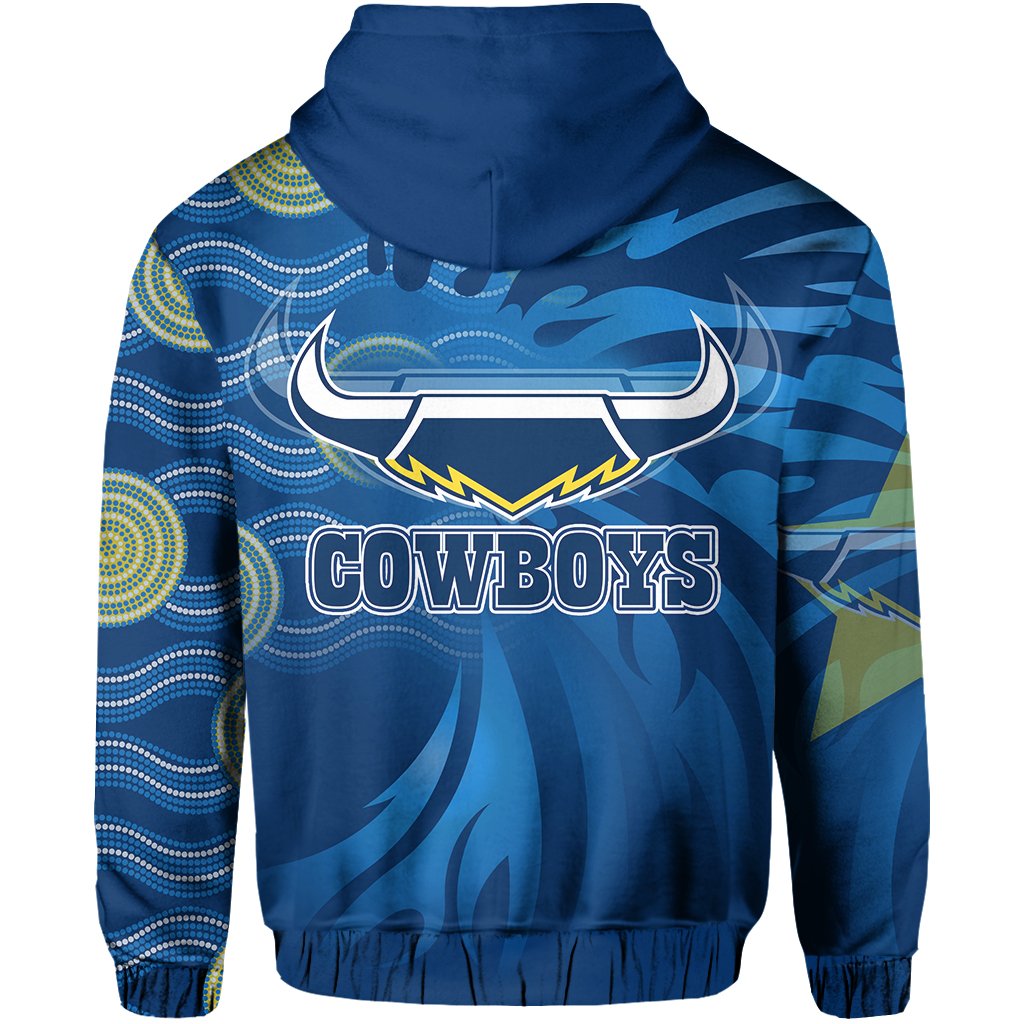 (Custom Personalised) Cowboys Fire Hoodie North Queensland - Vibe Hoodie Shop