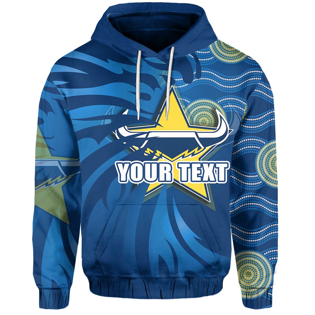 (Custom Personalised) Cowboys Fire Hoodie North Queensland - Vibe Hoodie Shop