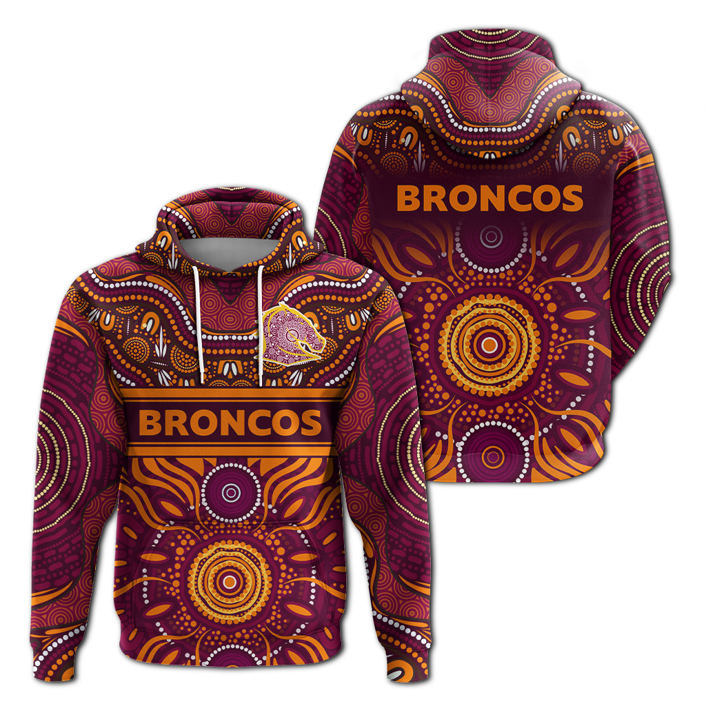 Broncos Rugby Aboriginal Pattern