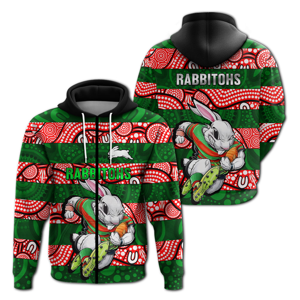 Rabbitohs Rugby The Bunnies Aboriginal Hoodie - LT2 - Vibe Hoodie Shop