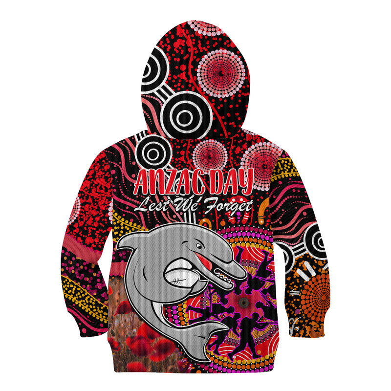 dolphins-rugby-anzac-kid-hoodie-aboriginal-military-and-poppy-flowers