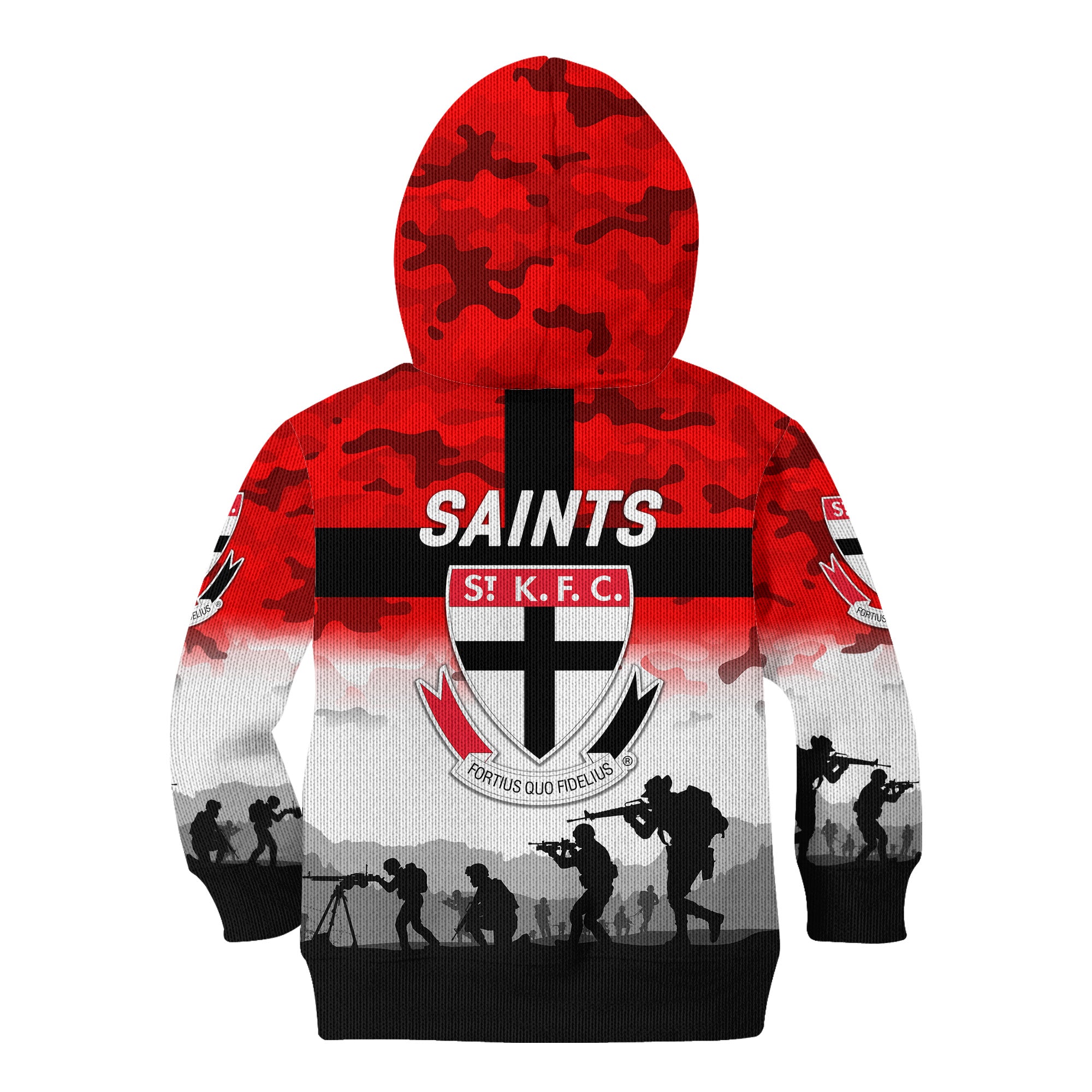 St Kilda Saints ANZAC Kid Hoodie Simple Style - Vibe Hoodie Shop