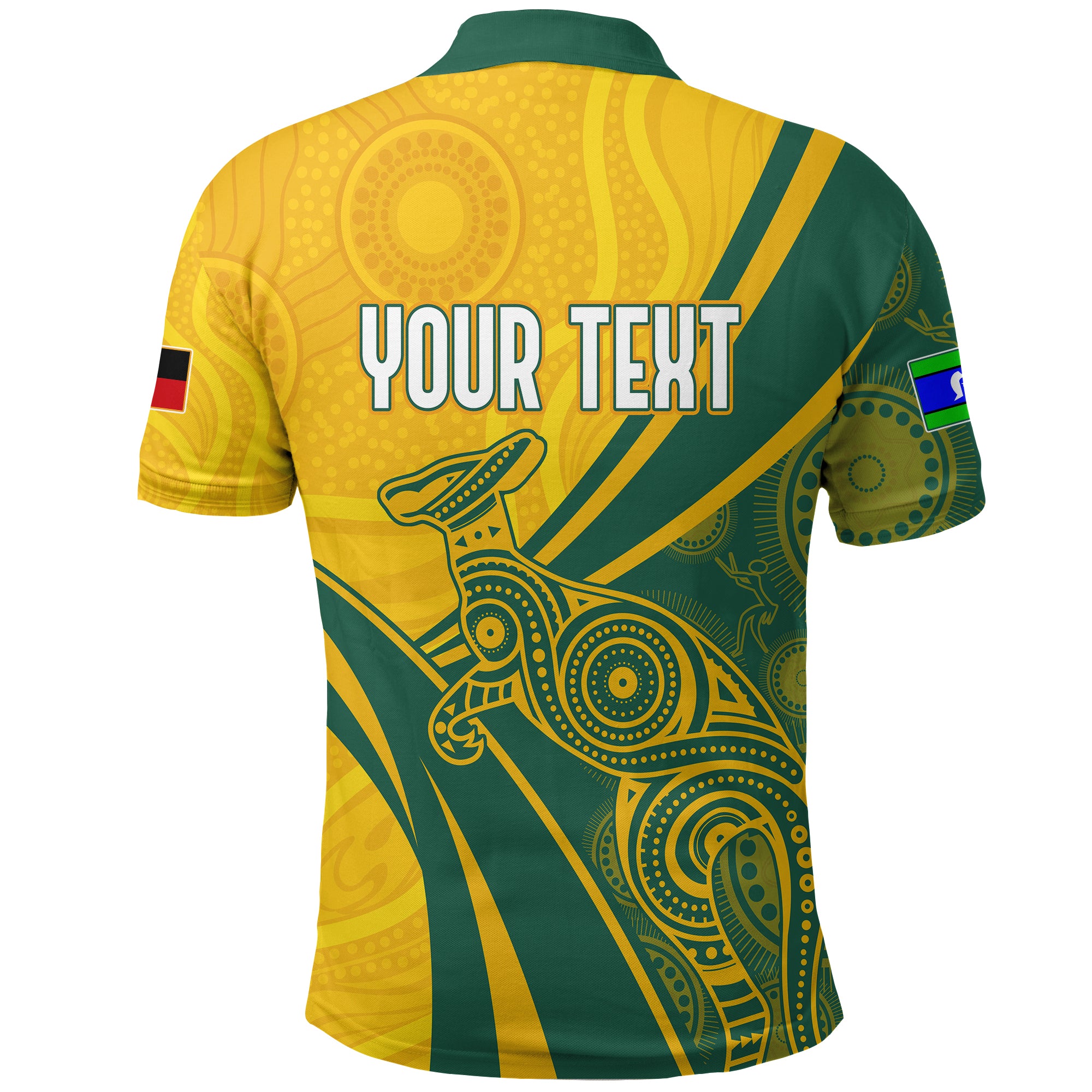 Personalised Australia Soccer Matildas Indigenous Polo Shirt Sam Kerr World Cup 2023 - Vibe Hoodie Shop