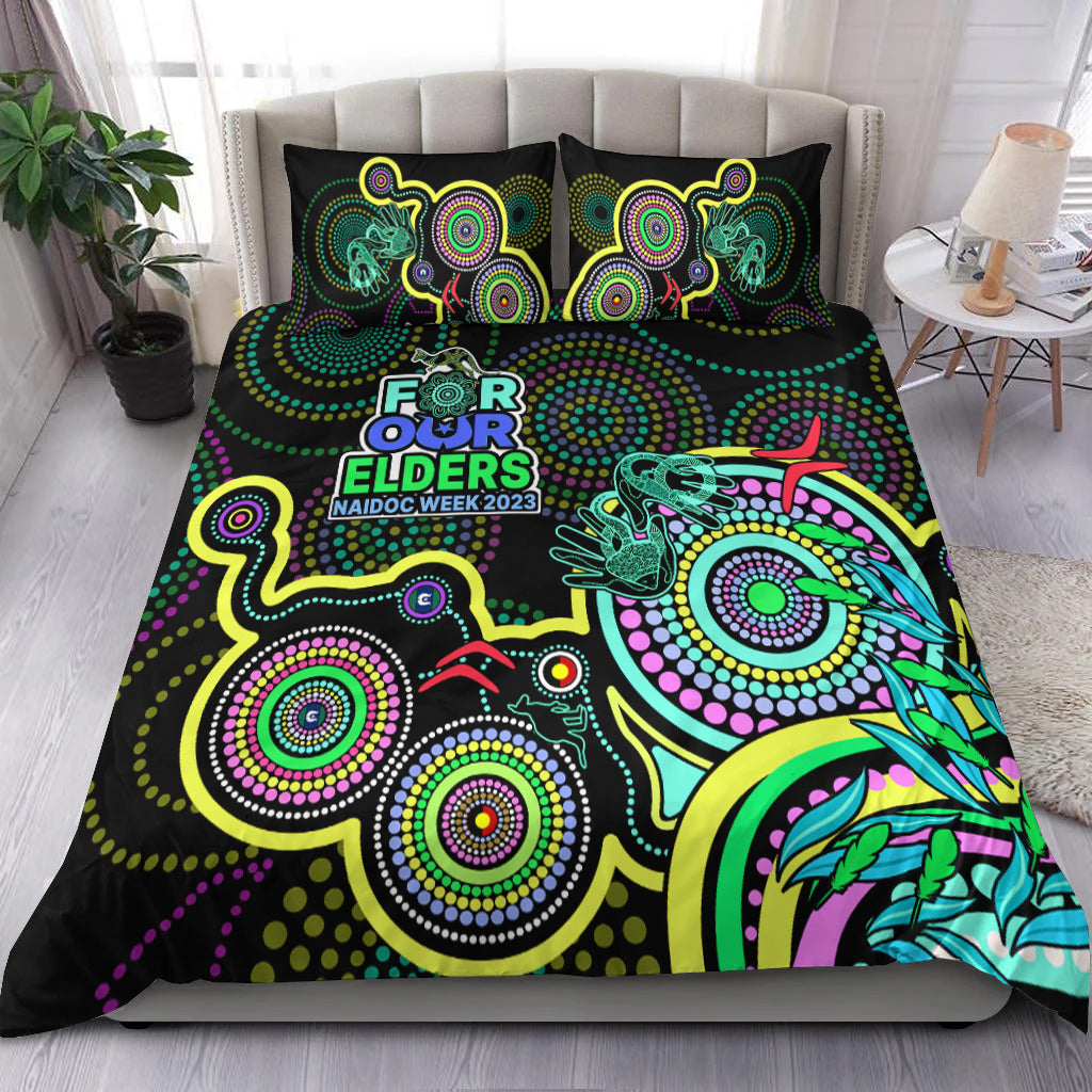 NAIDOC Week 2023 Bedding Set Indigenous Tribal Ver.02 - Yellow - Vibe Hoodie Shop