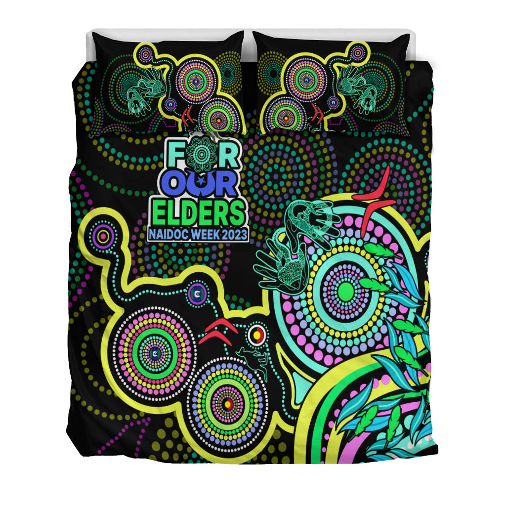 NAIDOC Week 2023 Bedding Set Indigenous Tribal Ver.02 - Yellow - Vibe Hoodie Shop