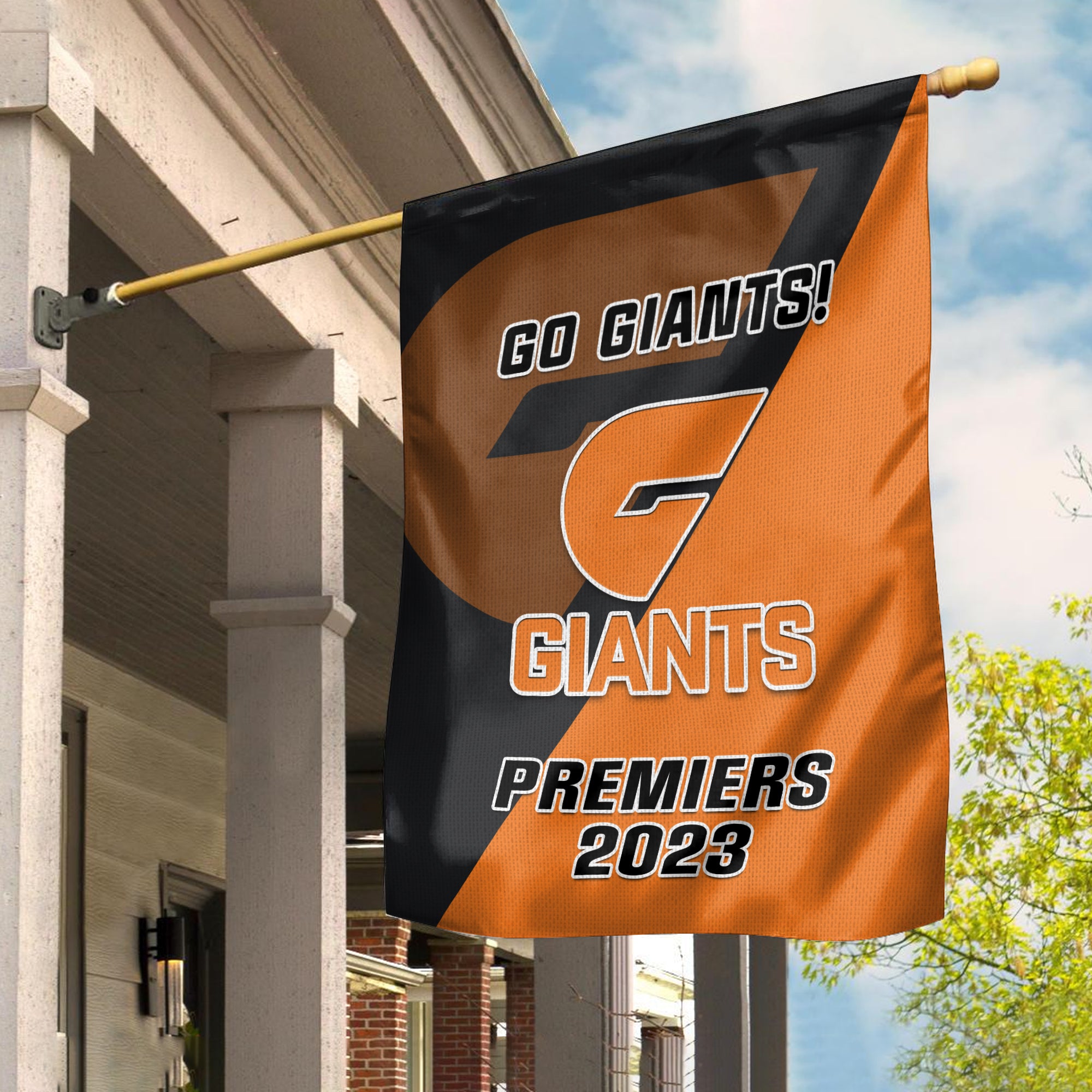 Giants Football Garden Flag Go Premiers 2023 - Vibe Hoodie Shop