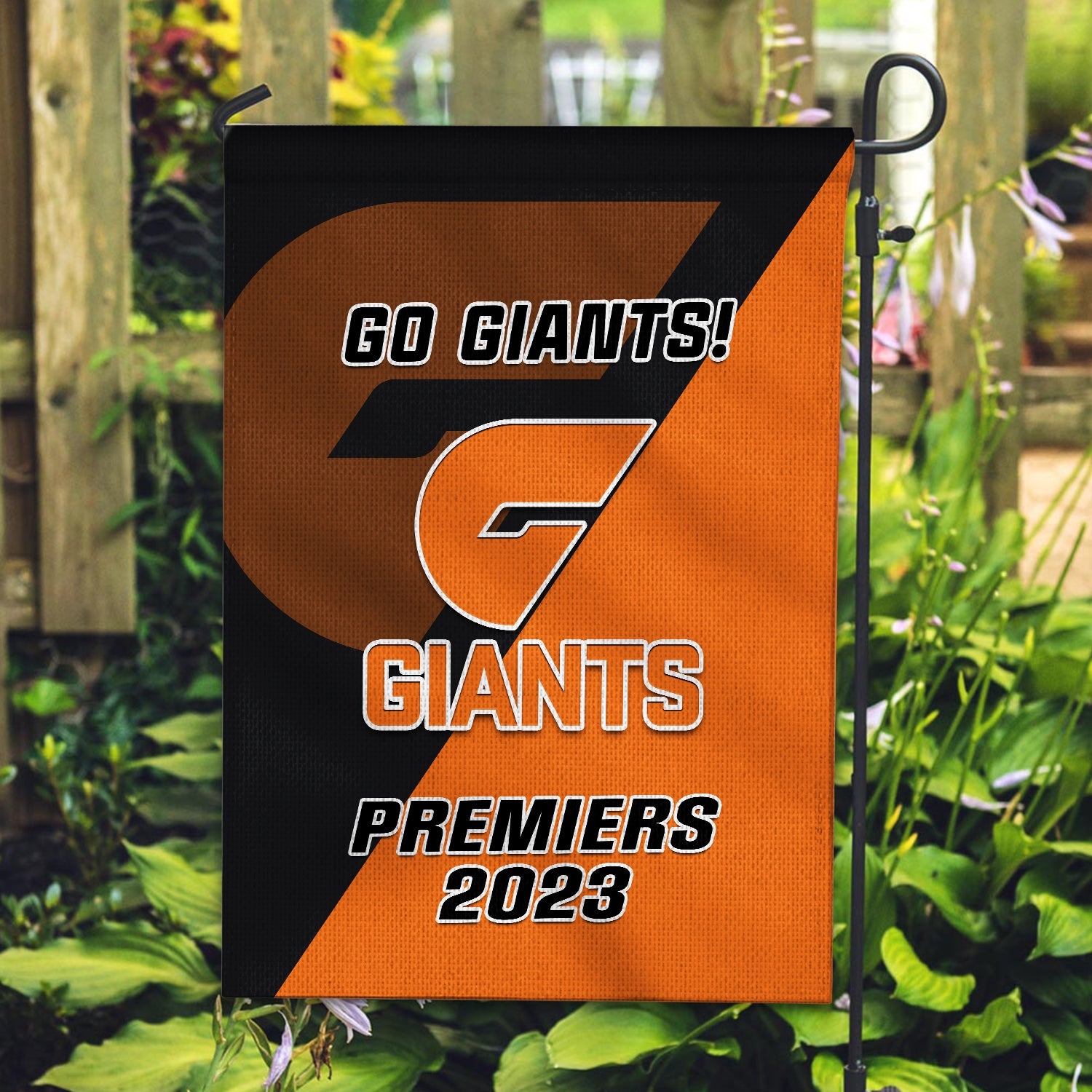 Giants Football Garden Flag Go Premiers 2023 - Vibe Hoodie Shop