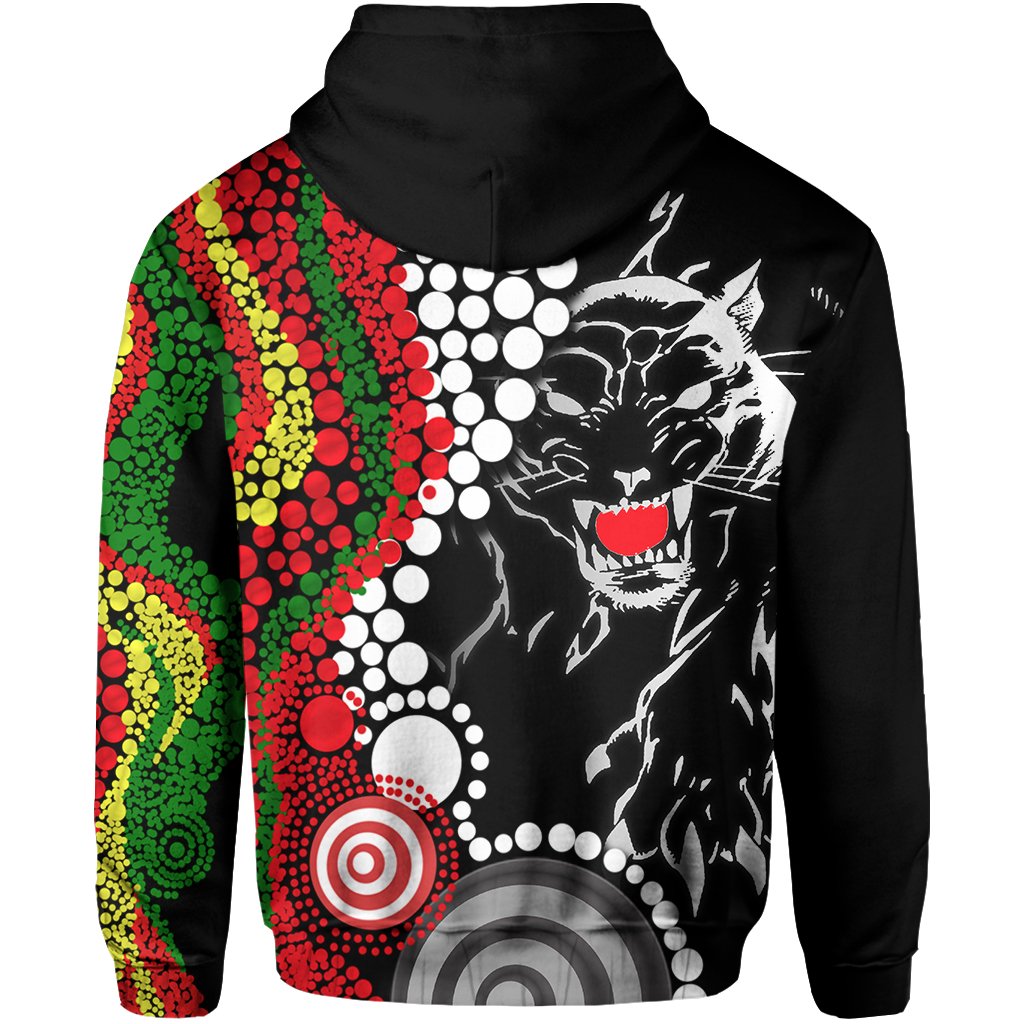 Panthers Zip Hoodie Aboriginal Dots - Vibe Hoodie Shop