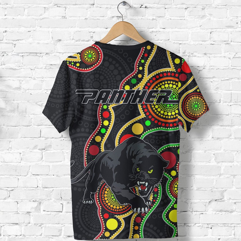 Penrith T shirt Black Panthers Indigenous - Vibe Hoodie Shop