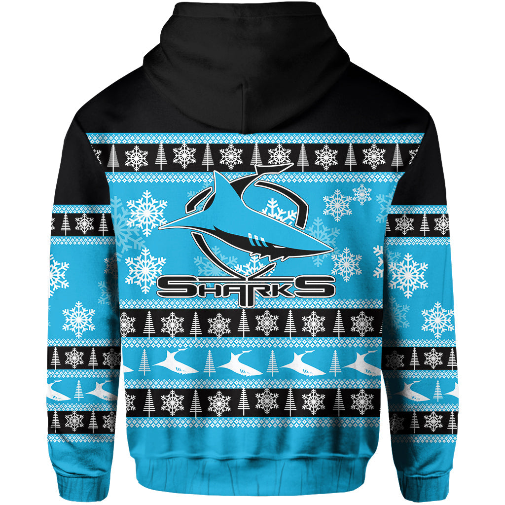 Cronulla - Sutherland Sharks Hoodie Christmas 2021 LT6 - Vibe Hoodie Shop