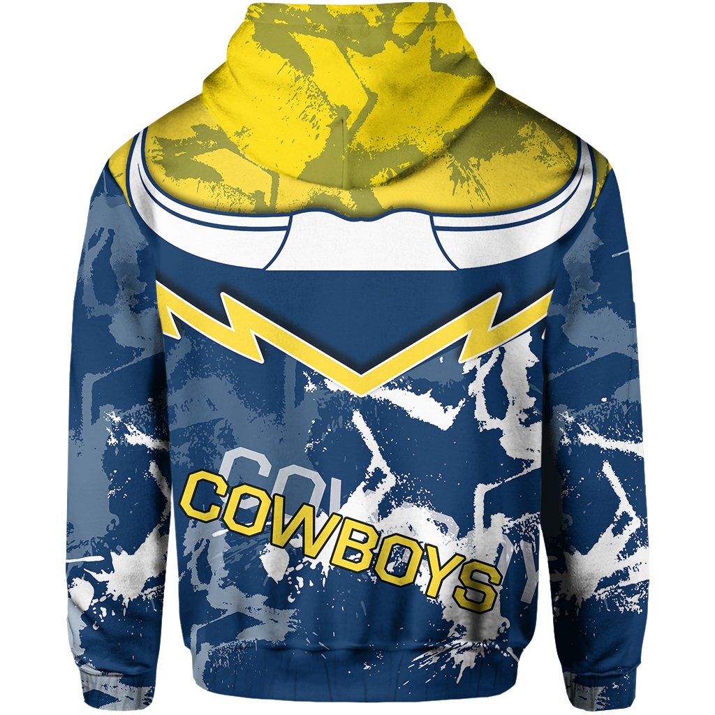 (Custom Personalised) Cowboys Zip Hoodie - Vibe Hoodie Shop