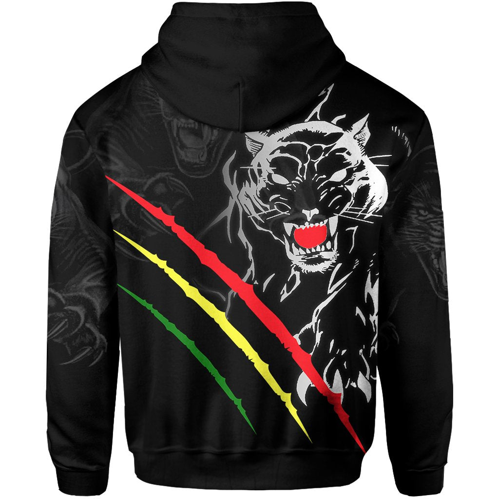 Panthers Zip Hoodie Claws Black Panthers - Vibe Hoodie Shop