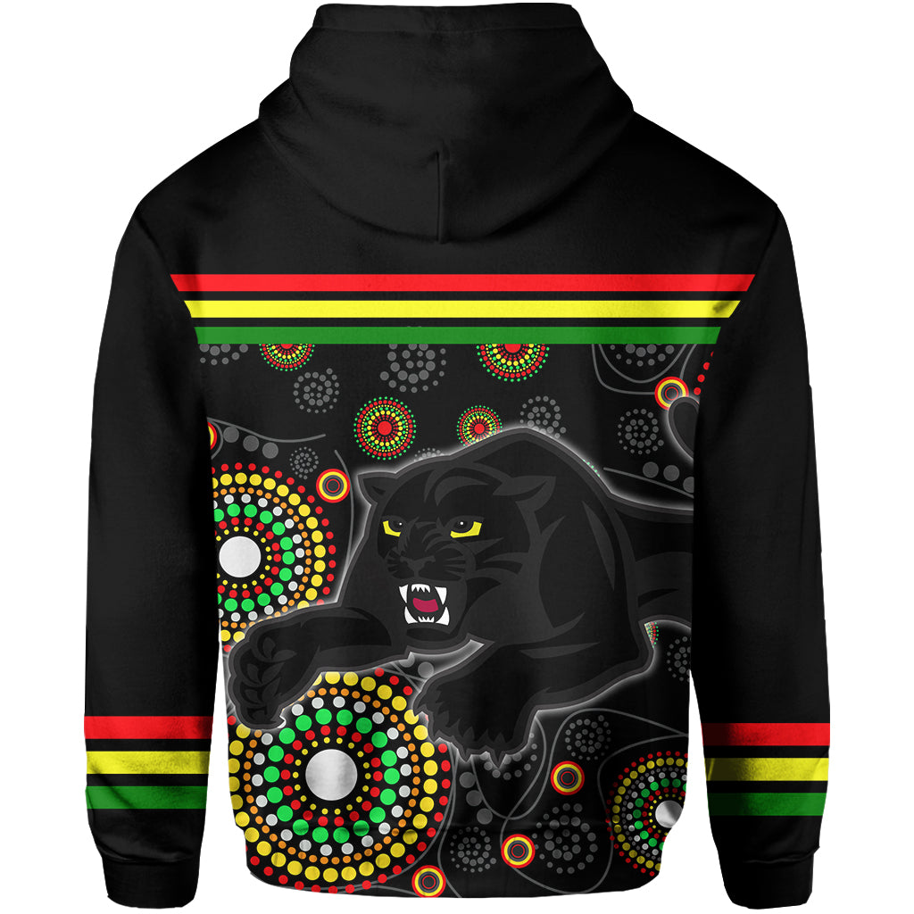 Panthers Zip Hoodie Aboriginal Patterns LT6 - Vibe Hoodie Shop