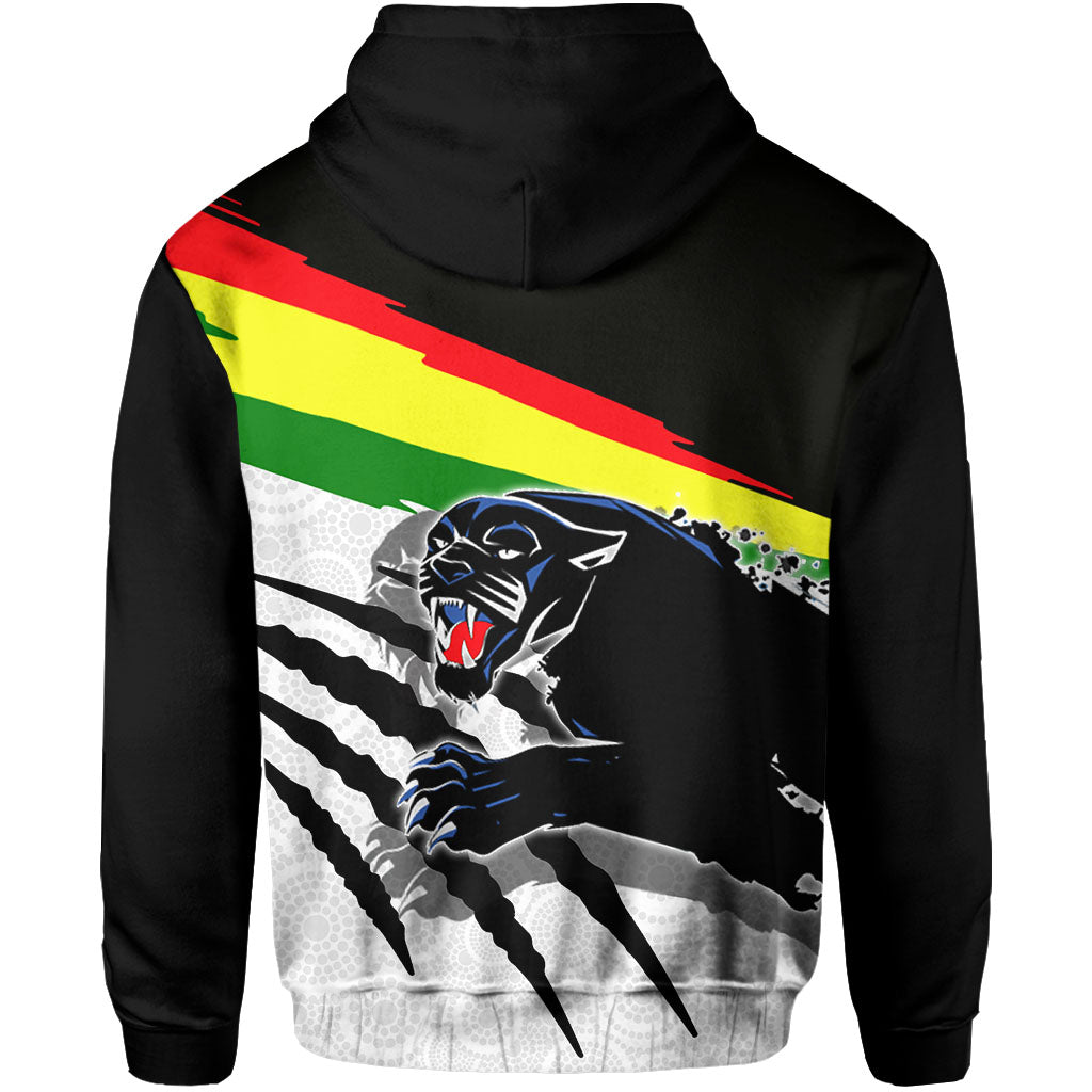 Panthers Zip Hoodie Aboriginal Dot Patterns LT6 - Vibe Hoodie Shop