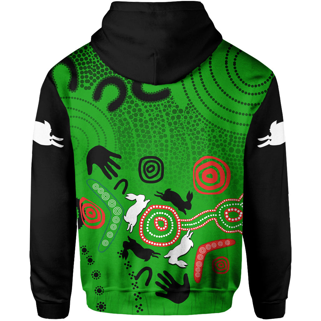 South Sydney Rabbitohs Indigenous Zip Hoodie No.3 LT6 - Vibe Hoodie Shop