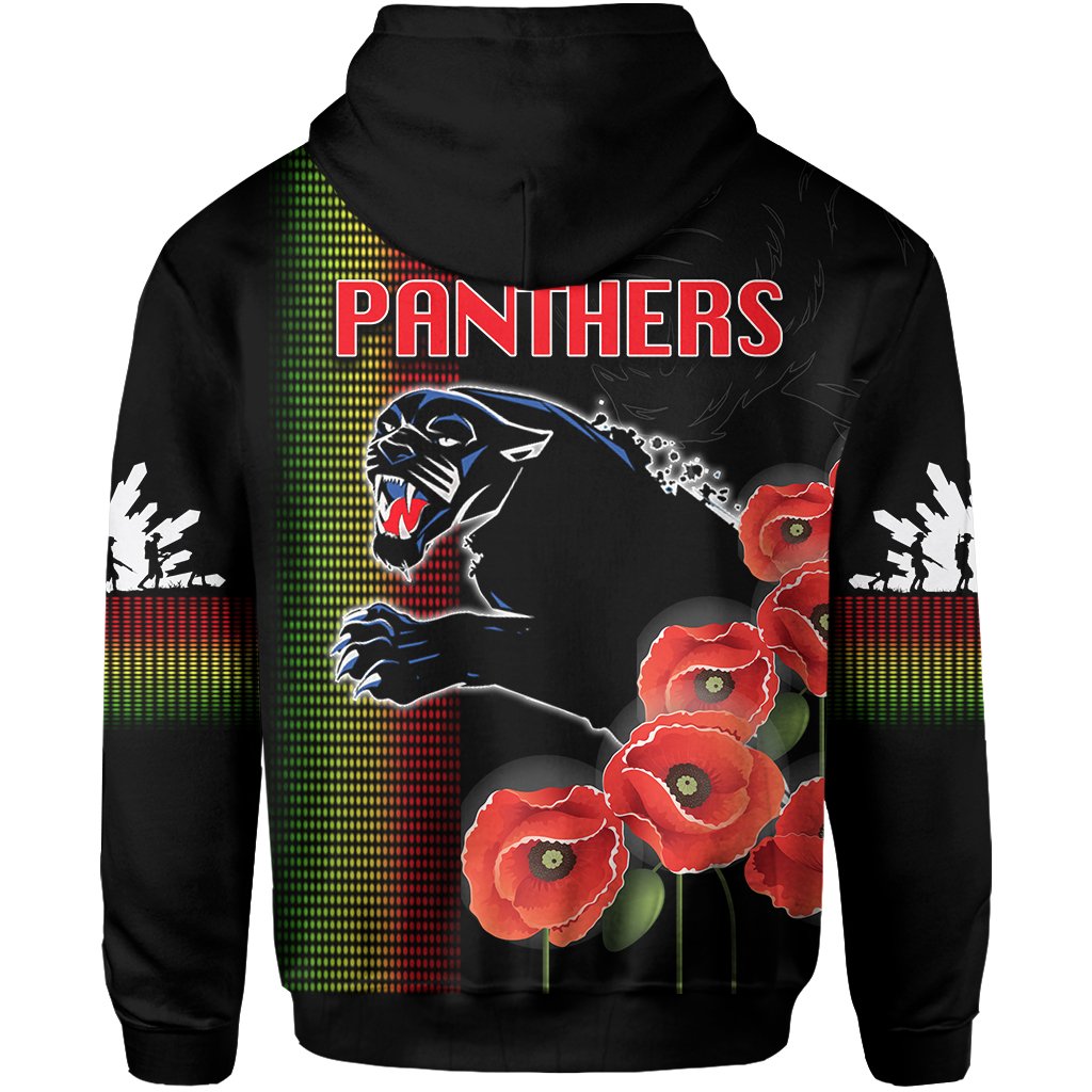 Panthers ANZAC Day Zip Hoodie - Vibe Hoodie Shop
