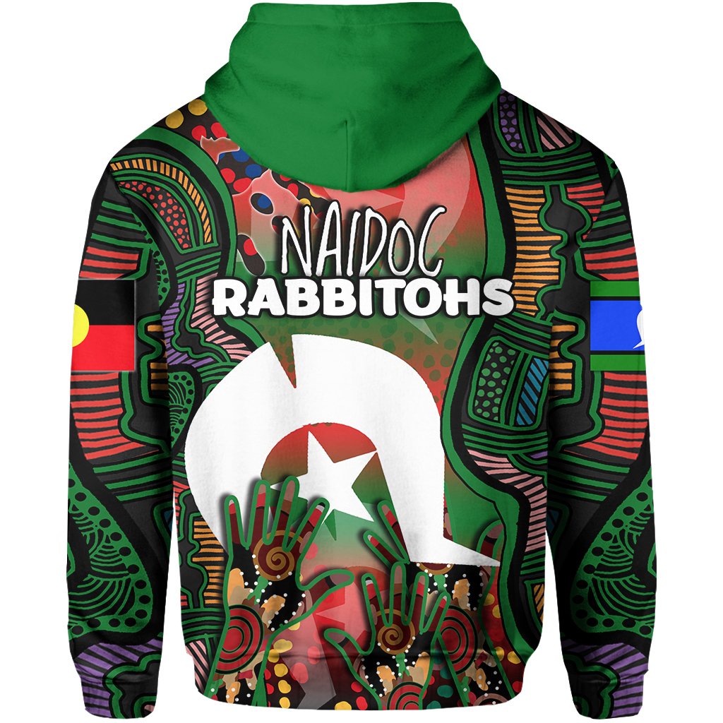 (Custom Personalised) NAIDOC Rabbitohs Hoodie Torres Strait Islanders - Vibe Hoodie Shop